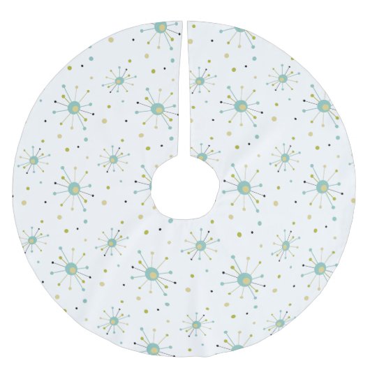 アトミック時代スターバストMCMクリスマス ブラッシュドポリエステルツリースカート (正面)