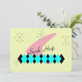 アトミック時代レトロ招待状 招待状 (スタンド正面)