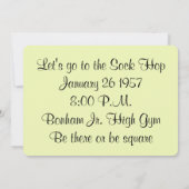 アトミック時代レトロ招待状 招待状 (裏面)