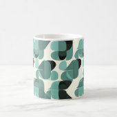 アトミック時代ヴィンテージMCMミッドセンチュリーモダンティール(緑がかった色) コーヒーマグカップ (中央)