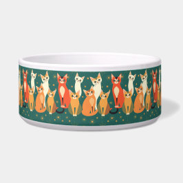 アトミック時代ヴィンテージMCMミッドセンチュリーモダンティール（緑がかった色）猫 ボウル