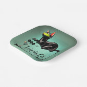 アトミック未来的な跳躍キャットラウンジ ペーパープレート (傾斜あり)