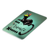 アトミック未来的な跳躍キャットラウンジ マグネット (左側)