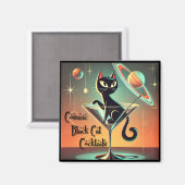 アトミック未来的コズミックブラックキャットカクテル マグネット (正面/裏面)