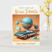 アトミック未来的スカイビュークルーザーカー カード (黄色い花)