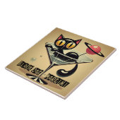 アトミック未来的宇宙エイジブラックキャットマルティーニ タイル (側面)