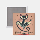 アトミック未来的宇宙エイジブラックキャットマルティーニ マグネット (正面/裏面)