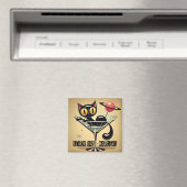 アトミック未来的宇宙エイジブラックキャットマルティーニ マグネット (インサイチュ (食洗機))