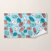 アトミック楕円ターコイズ バスタオルセット (ハンドタオル)