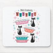 アトミック猫ミッドセンチュリースターバストピレックスマウスパッド マウスパッド (正面)