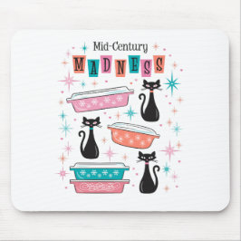 アトミック猫ミッドセンチュリースターバストピレックスマウスパッド マウスパッド