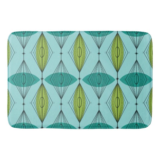 アトミック粥とスターバストバスマット バスマット (正面)