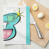 アトミック調理器デザインキッチンタオル キッチンタオル (四つ折り)