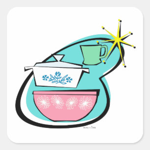 アトミック調理器デザインシール スクエアシール