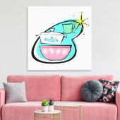 アトミック調理器デザインストレッチ帆布 キャンバスプリント (インサイチュ (リビング))