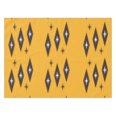 アトミック1950のダイヤモンドパターンオレンジ テーブルクロス (正面(横))