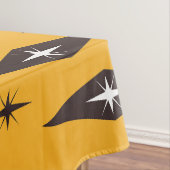 アトミック1950のダイヤモンドパターンオレンジ テーブルクロス (インサイチュ)