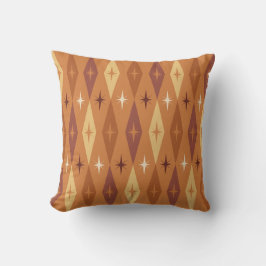 アトミック1950のダイヤモンド星オレンジ クッション