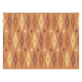 アトミック1950のダイヤモンド星オレンジ テーブルクロス (正面(横))