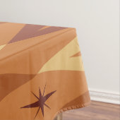 アトミック1950のダイヤモンド星オレンジ テーブルクロス (インサイチュ)