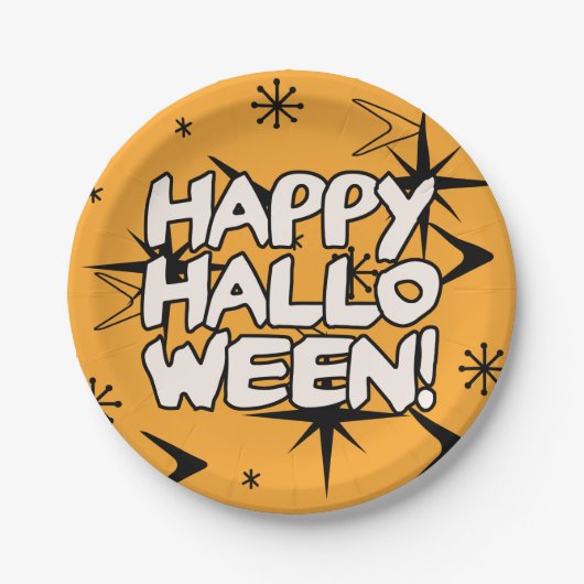 アトミック・エラハッピーハローウィン ペーパープレート (正面)