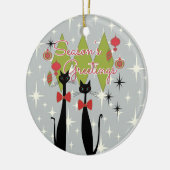 アトミック·エラ·ミッド·センチュリー·モダンキャックールト セラミックオーナメント (左)