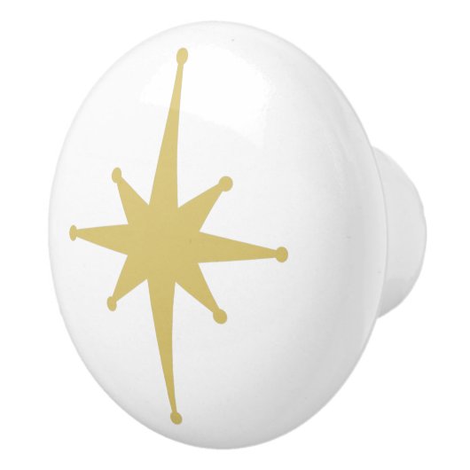 アトミック・エージレトロ50sスターバスト独身のinマスタード セラミックノブ (右)