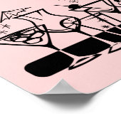 アトミック・カクテル・オン・ピンク ポスター (角)