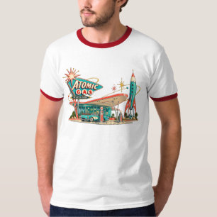 アトミック ガス & アトミック ナイツ ヴィンテージ スペース エイジ リンガー Tシャツ
