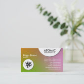 アトミック・サークル – ソフト・グラディエント・ビジネス・カード 名刺 (スタンド正面)