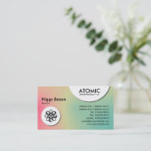 アトミック・サークル – ソフト・グラディエント・ビジネス・カード 名刺 (スタンド正面)