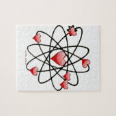 アトミック·バレンタイン·赤いハート ジグソーパズル (横)