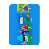 アトミック・パーム春カクテルパーティーフレキシブルフォト マグネット (縦)