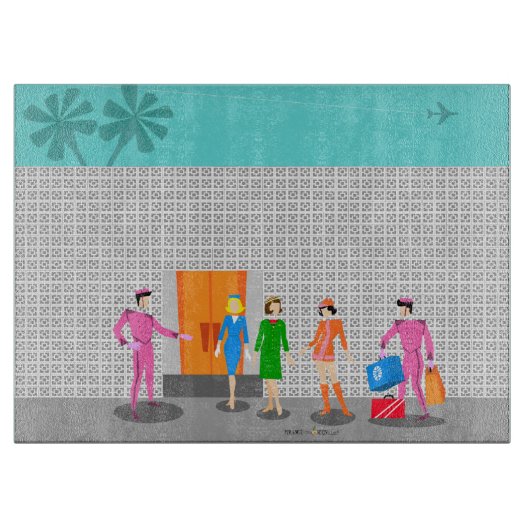 アトミック・パーム・春スチュワーデス・パーティー・カット・ボード カッティングボード (正面)