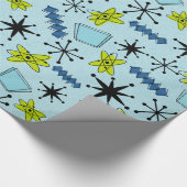 アトミック・ブルースとグリーン・オン・ブルー・スケール ラッピングペーパー (角)