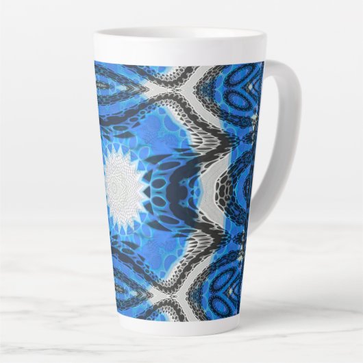 アトミック・ブルー カフェラテマグ (右アングル)