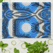 アトミック・ブルー キッチンタオル (折り畳み)