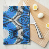 アトミック・ブルー キッチンタオル (四つ折り)