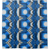 アトミック・ブルー シャワーカーテン (正面)