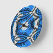 アトミック・ブルー ラウンド壁時計 (傾斜)