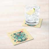 アトミック・マルティニ・クラブ・トリプルへようこそ遊 スクエアペーパーコースター (インサイチュ)