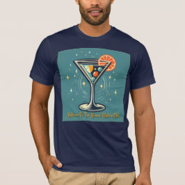 アトミック マルティーニ クラブ レトロ フューチャリスティック カクテル Tシャツ