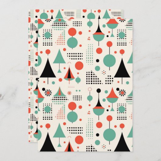 アトミック ミッドセンチュリー モダン クリスマス (正面/裏面)