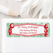 アトミック レトロ ホリデー 返送先ラベル ラベル (インサイチュ)