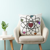 アトミックValentine Leopardプリントハート クッション (椅子)