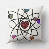 アトミックValentine Leopardプリントハート クッション (裏面)