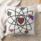 アトミックValentine Leopardプリントハート クッション (ブランケット)