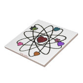 アトミックValentine Leopardプリントハート タイル (側面)