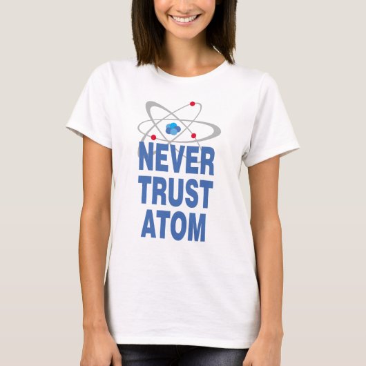 アトムを信頼しない Tシャツ (正面)