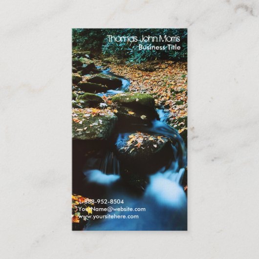 アトムンリバーフライ釣り名刺 名刺 (正面)